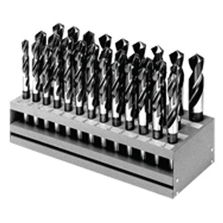 MORSE Silver and Deming Drill Set, Series 8040R, Imperial System of Measurement, 12 Minimum Drill Bit S 18112